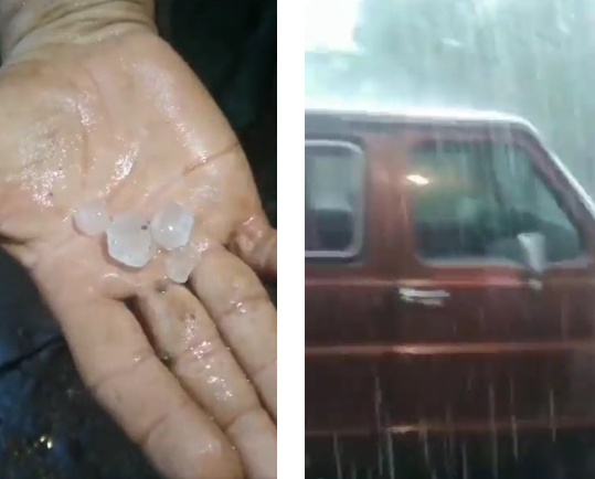 Granizo del tamaño de una “metra” cayó en Anzoátegui (Video)