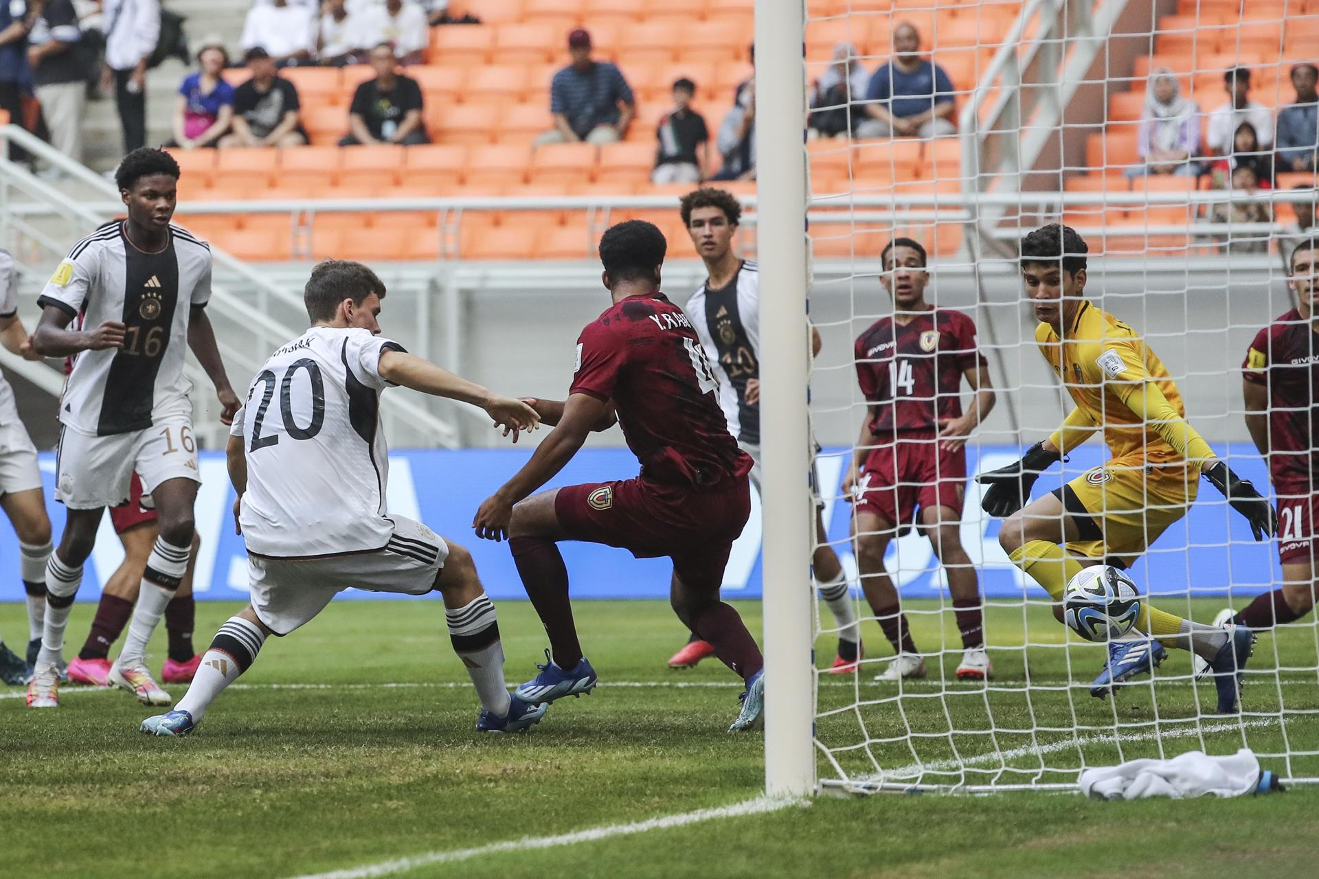 Errores defensivos condenaron a la Vinotinto frente a Alemania en el Mundial Sub-17