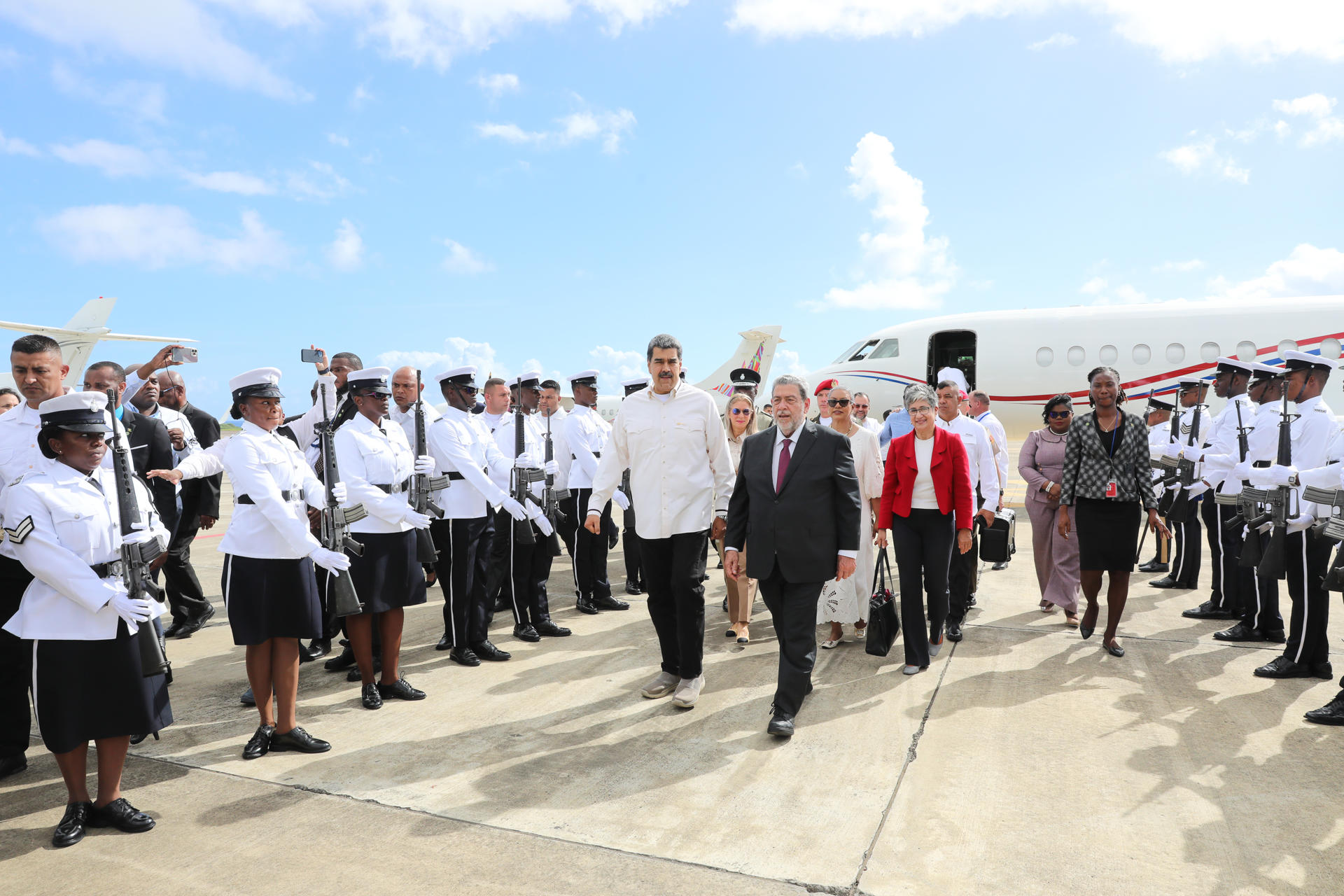 Nicolás Maduro e Irfaan Ali se reunieron por separado con líderes de Caricom