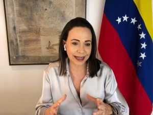 María Corina Machado denunció a Nicolás Maduro ante la delegación del Parlamento Europeo (VIDEO)
