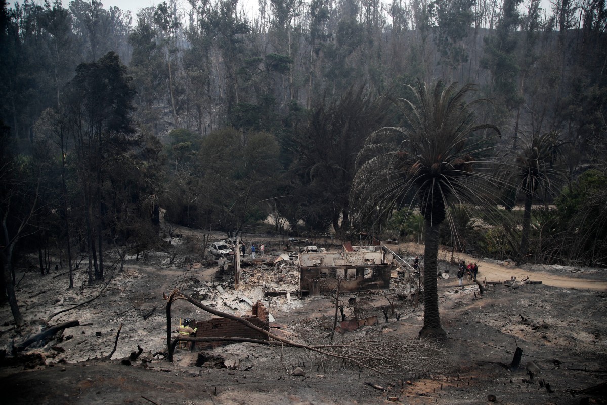 Tragedia en Chile: aumentaron a 112 los muertos por infernales incendios forestales