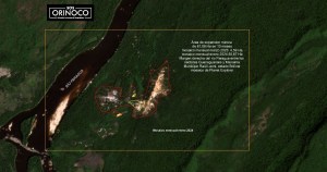 Imagen satelital muestra la extensión de la mina de oro ilegal “Bulla Loca” en Bolívar