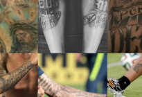 La fe marcada en la piel: los tatuajes religiosos más impresionantes de los futbolistas
