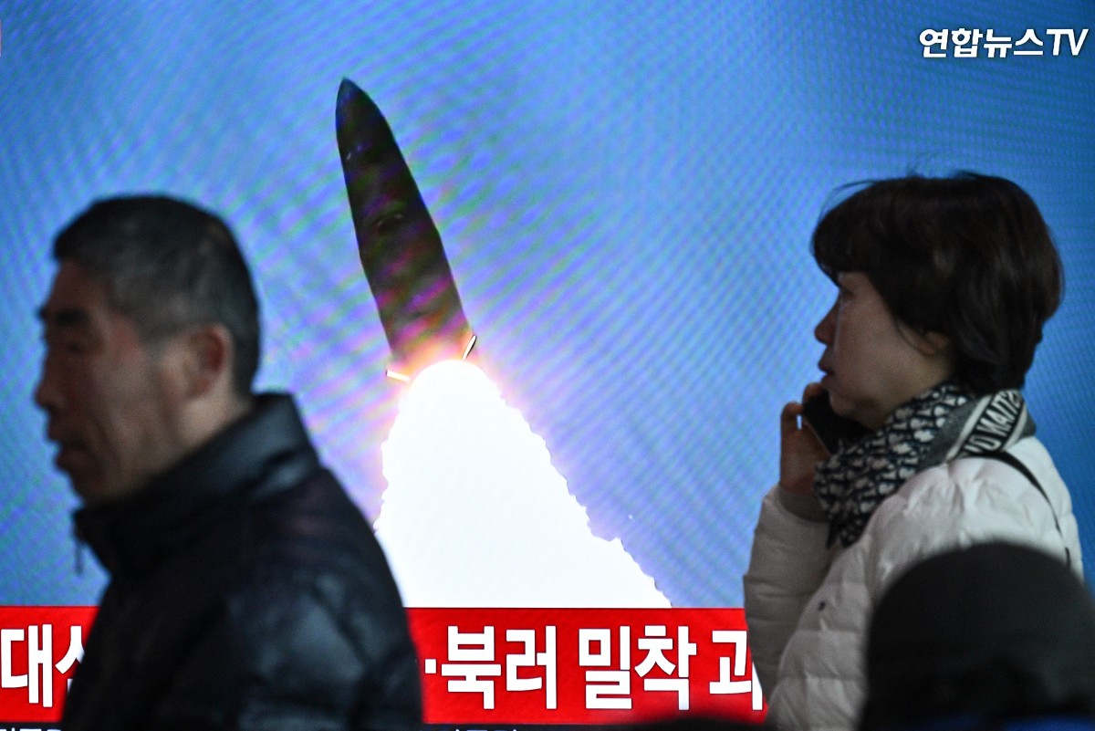Corea del Norte disparó un misil balístico no identificado al mar de Japón