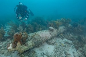 Identifican un centenario buque de guerra hundido frente a las costas de Florida