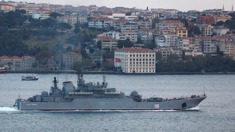 Ucrania hundió otro buque de guerra ruso en el Mar Negro con drones