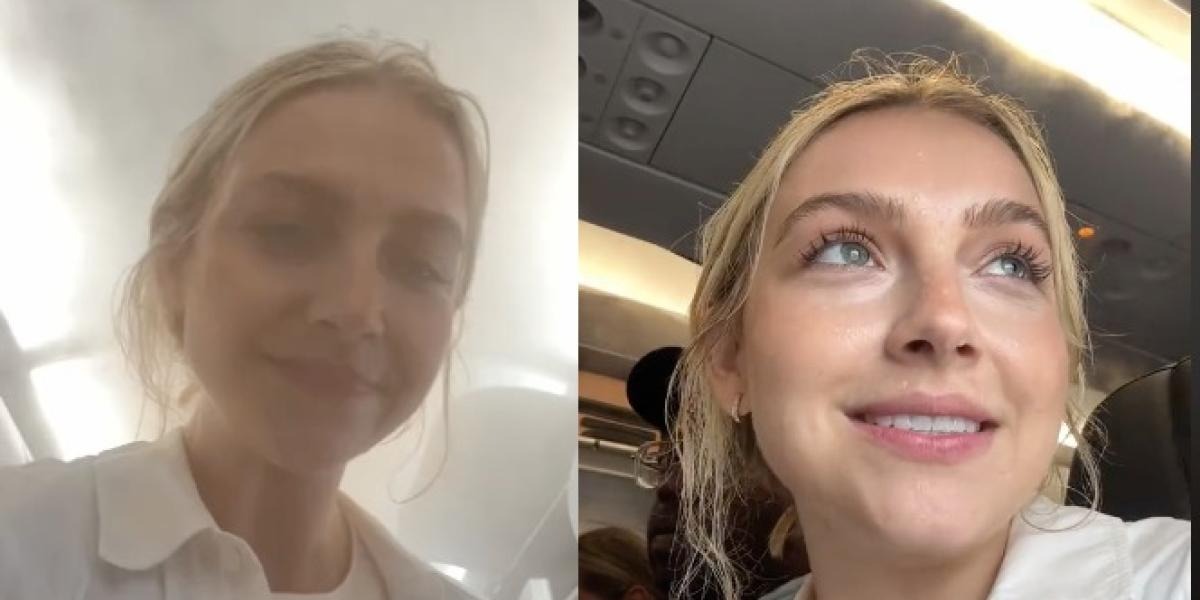 VIDEO: Iba en un vuelo de Nueva York y una misteriosa niebla la sorprendió dentro del avión