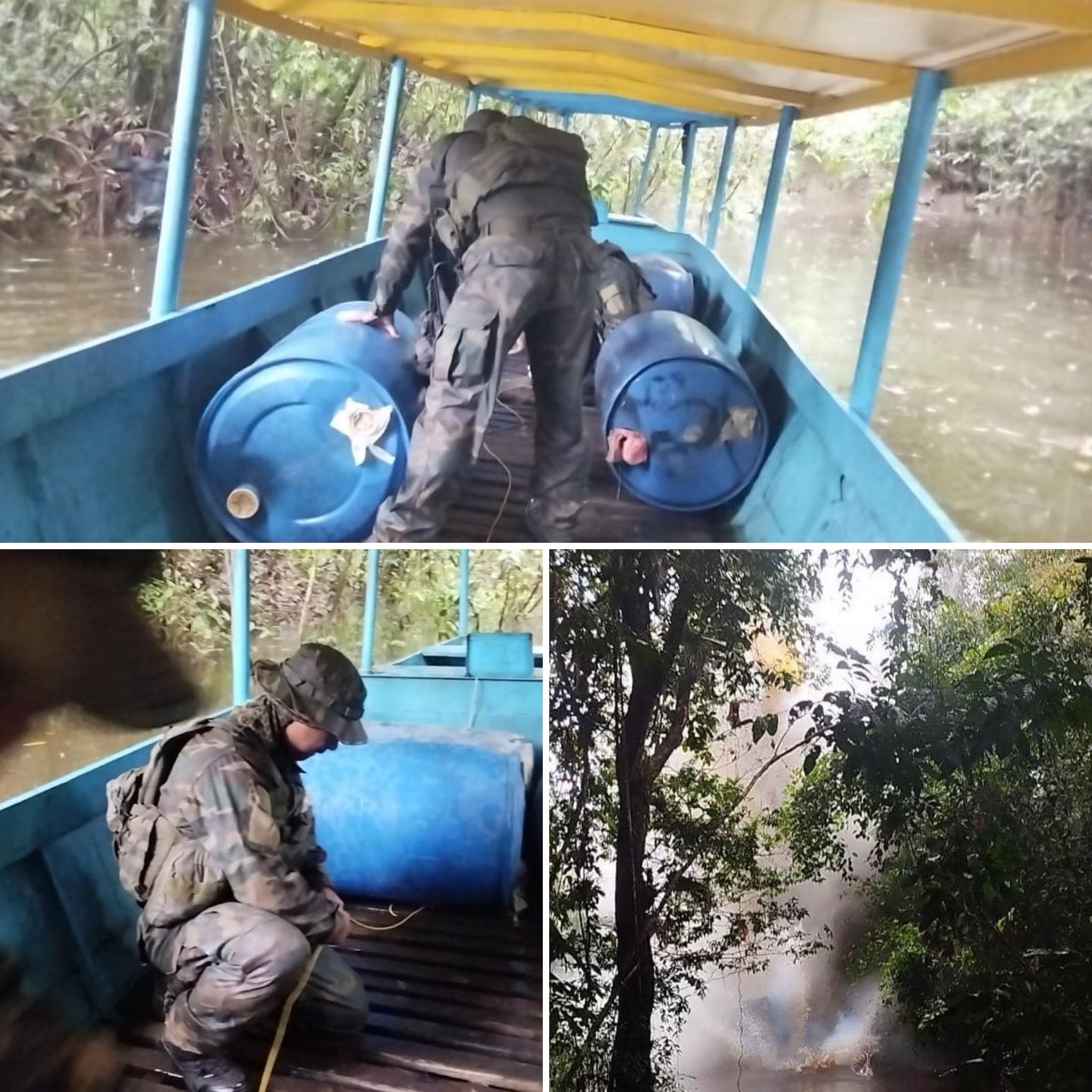 En lo que va de Mayo, la Fanb dice haber destruido 14 balsas de minería ilegal en Amazonas