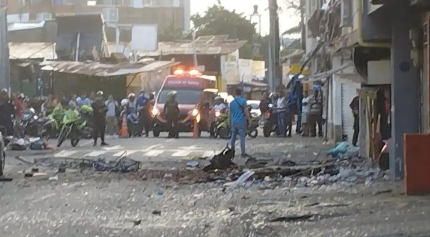 Atentado terrorista en Jamundí, Colombia: motocicleta bomba explotó en hotel del municipio