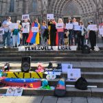 Venezolanos en España protestan por detenciones de niños en Venezuela- Foto Cortesía X (@MundoConVzla)